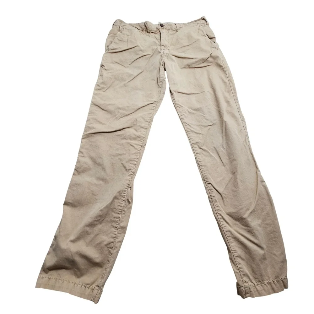 American Eagle Chino Pants 34x34 Khaki Original Straight Ne(x)t Level Flex